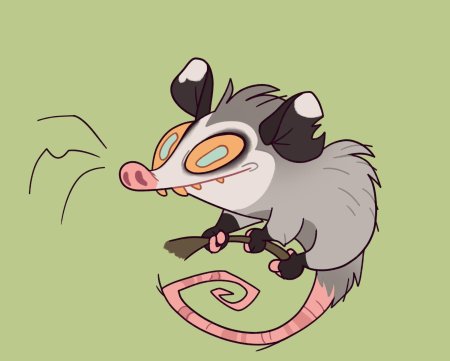 Опоссум рисунок