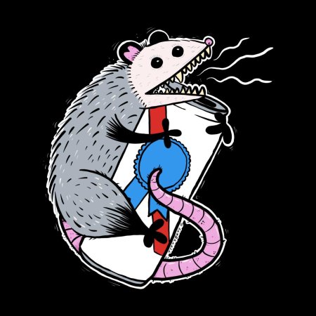 Опоссум рисунок