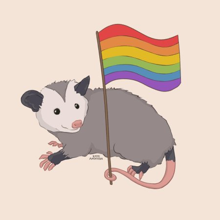 Опоссум рисунок