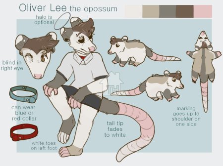 Опоссум арт фурри