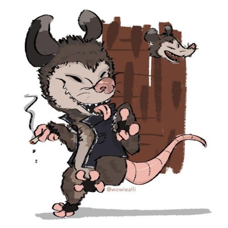 Опоссум из мультика