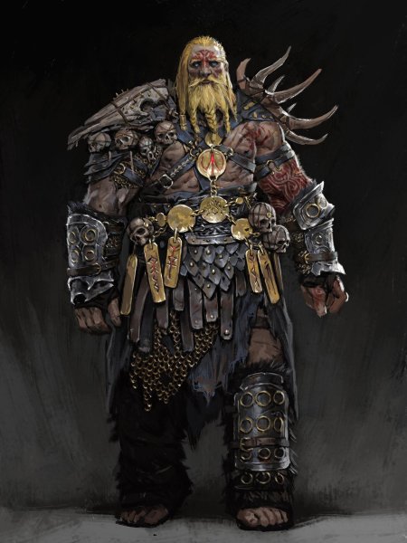 Дворф воин фэнтези арт