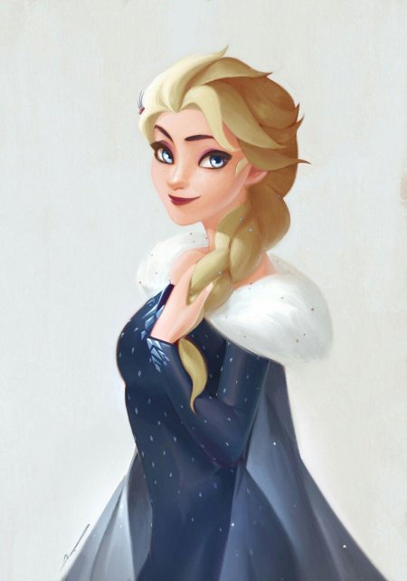 Эльза олаф и холодное приключение с распущенными волосами