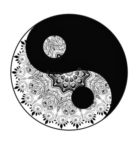 Китайская мандала инь янь