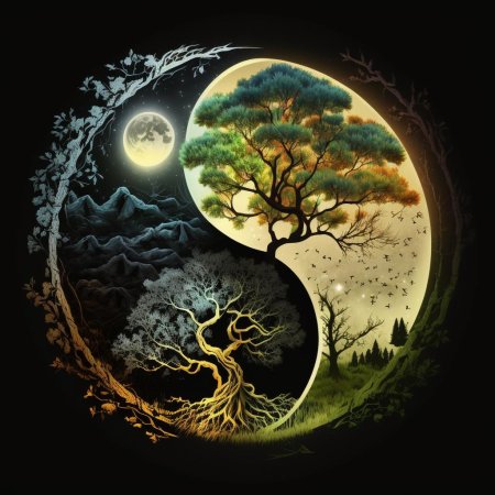 Ying yang tree