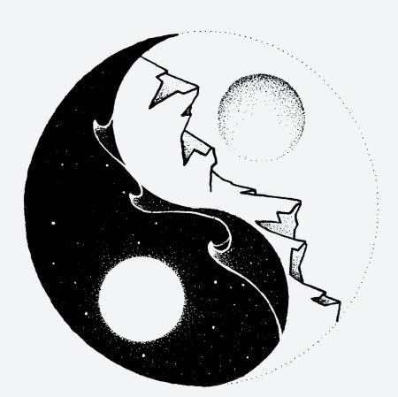 Инь и янь тату