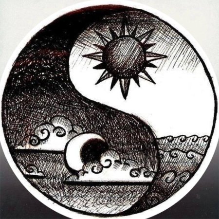 Инь янь рисунки