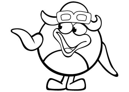 Раскраска смешарики биби