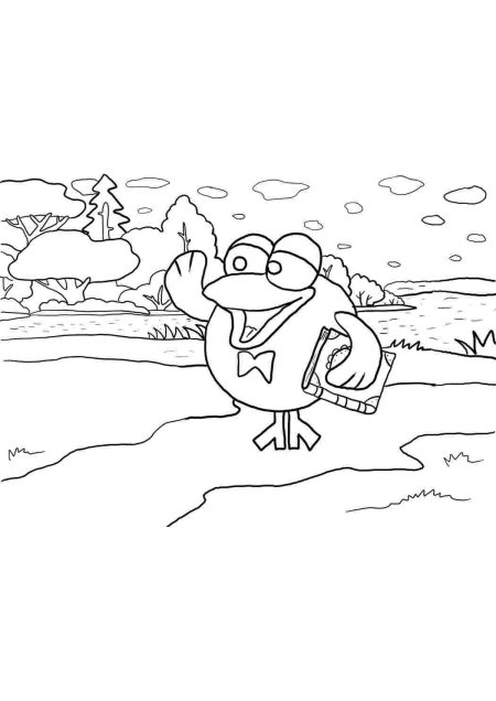 Раскраска смешарики совунья