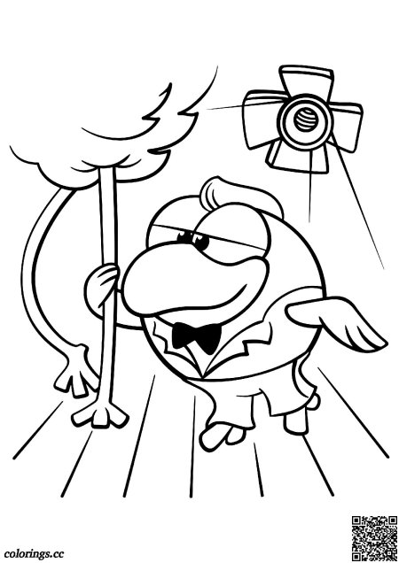 Раскраска смешарики здоровый образ жизни