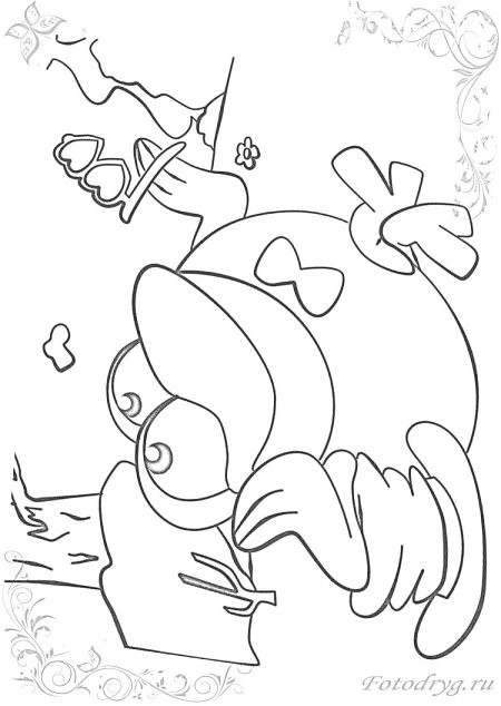 Раскраска для детей смешарики