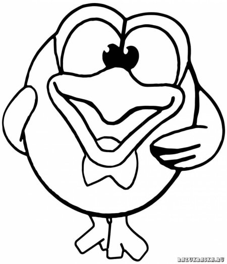 Раскраска смешарик