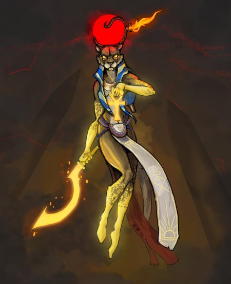 Сехмет с мечом