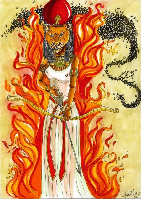 Богиня бастет и сехмет