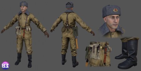 Советский солдат модель