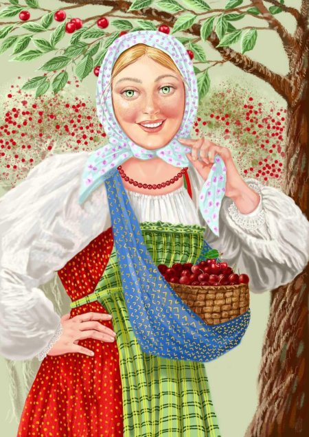 Девушка крестьянка