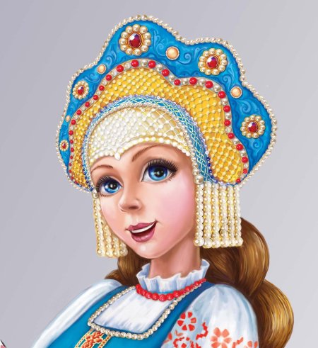 Лицо русской красавицы