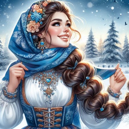 Снегурочка красивая