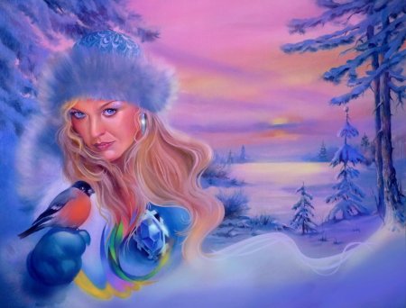Красавица зима рисунок