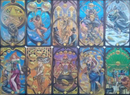 Стимпанк арт-нуво таро