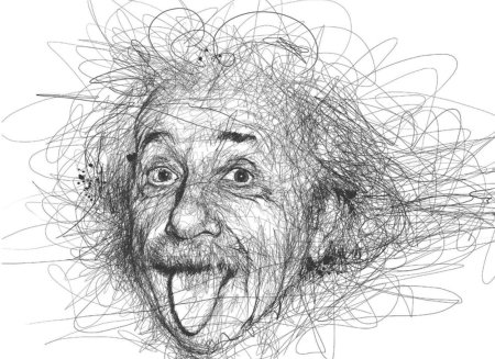 Альберт эйнштейн портрет карандашом