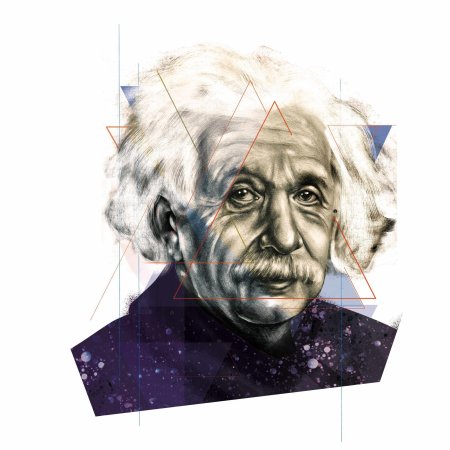 Портрет эйнштейна в хорошем качестве для печати