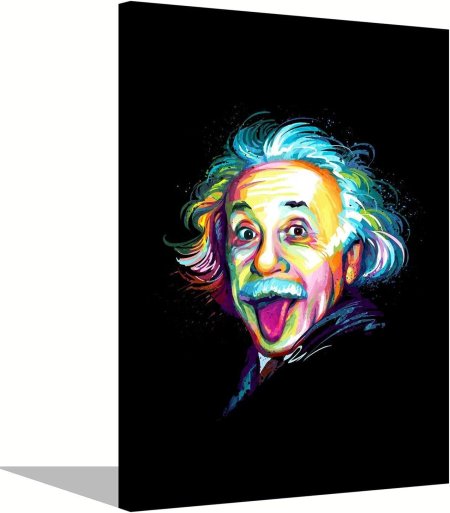 Альберт эйнштейн портрет цветной