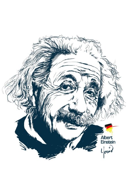 Портрет эйнштейна