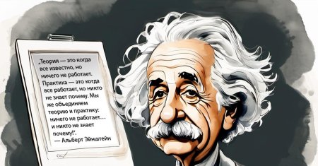 Альберт эйнштейн шарж
