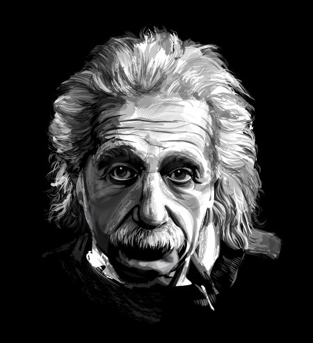 Портрет эйнштейна в хорошем качестве для печати