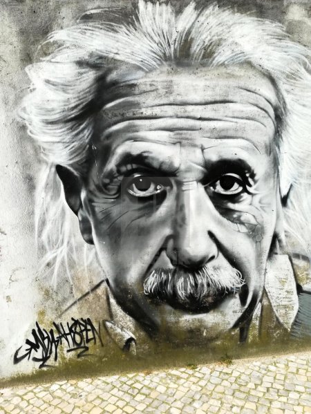 Альберт эйнштейн граффити