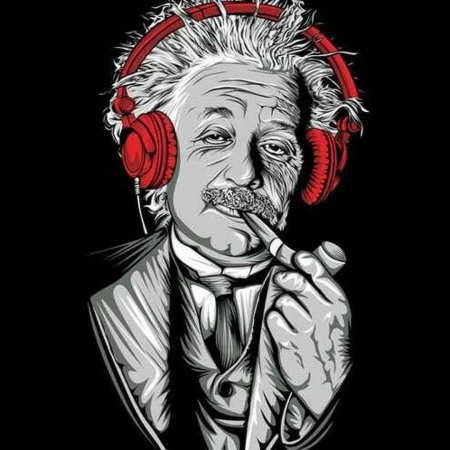 Альберт эйнштейн с трубкой