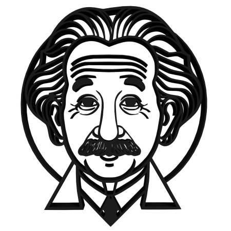 Портрет эйнштейна в хорошем качестве для печати