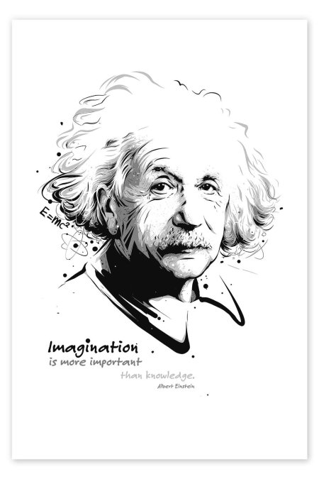 Портрет эйнштейна в хорошем качестве для печати