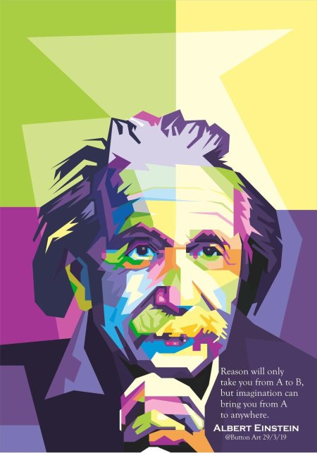 Эйнштейн портрет wpap