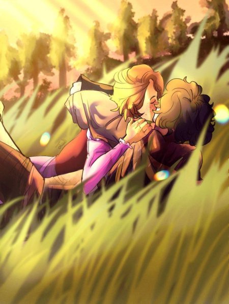 Рапунцель и юджин арт