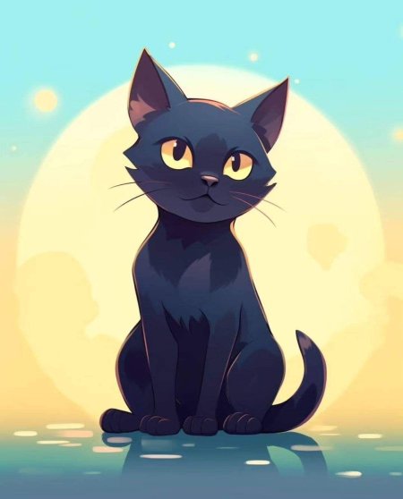 Чëрная кошка