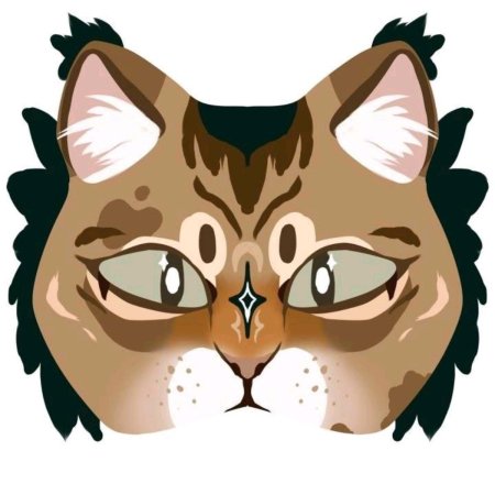 Маска кота квадробика