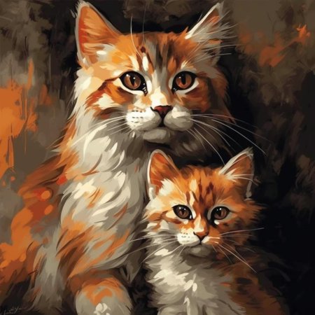 Кошка картина