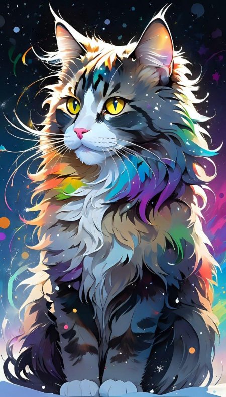 Разноцветные коты