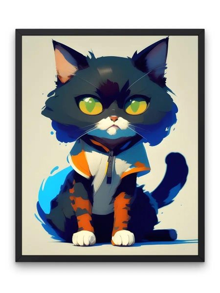 Плакат в стиле котиков