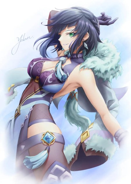 Дакимакура эмбер геншин импакт