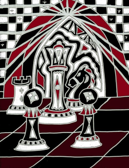 Стилизованные шахматные фигуры