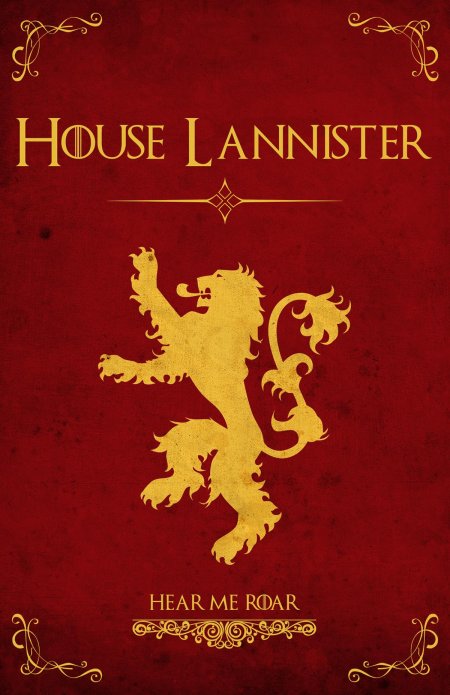 Герб ланнистеров игра престолов