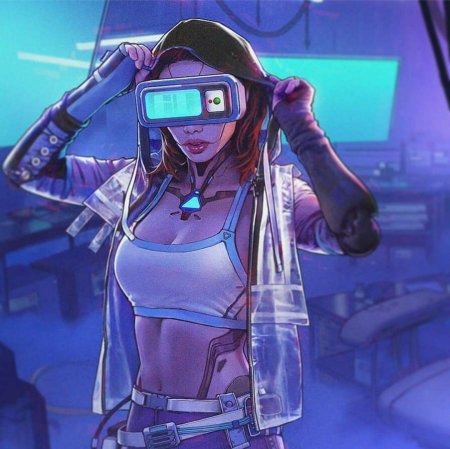 Cyberpunk очки неон
