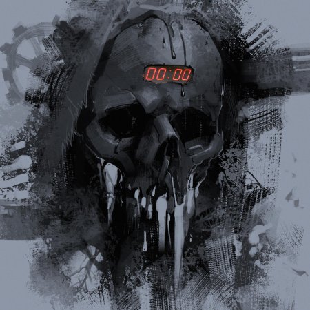 Киберпанк череп