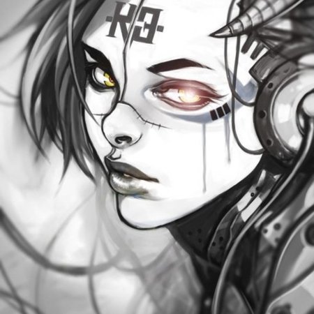 Рисунки в стиле киберпанк