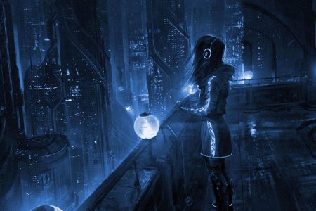 Девушка киберпанк