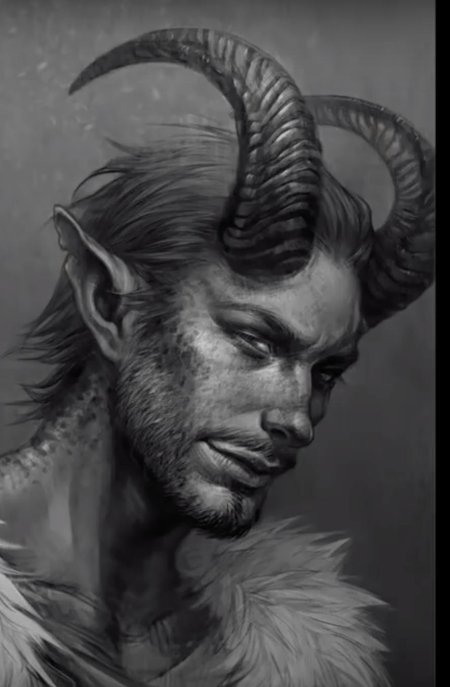 Тифлинг демон арт