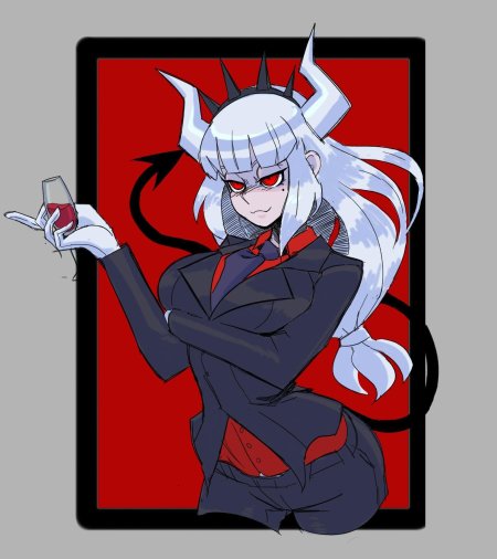 Helltaker art люцифер